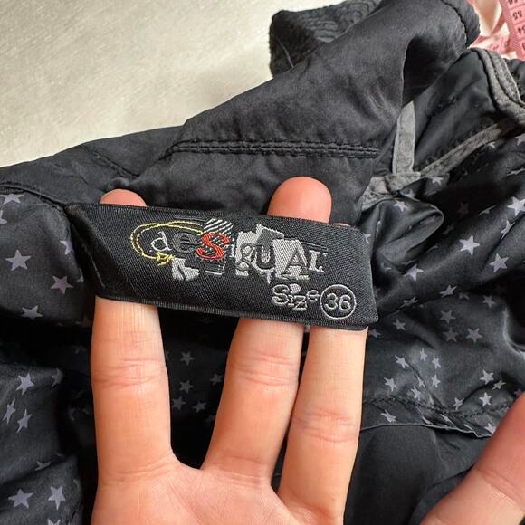 Desigual Euro Black Trenchcoat Jacket - Picture 5 of 7